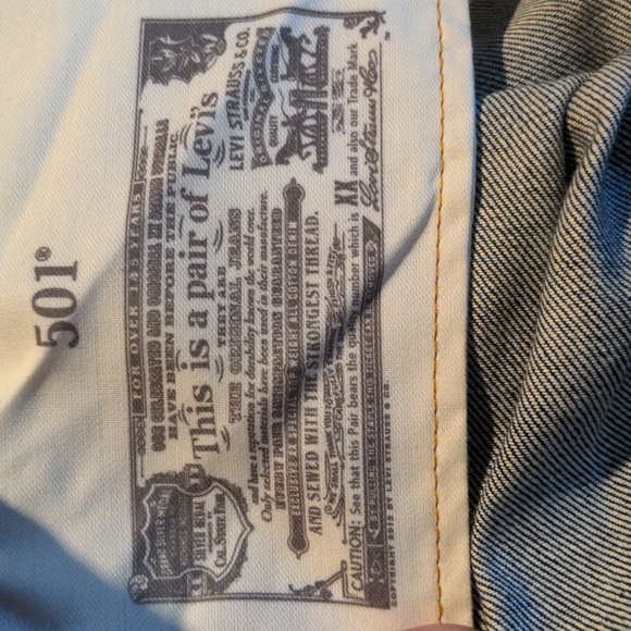 Levi's 501 Original Jeans 44X34 (C:Dark Stonewash) (no stretch) - Picture 8 of 8